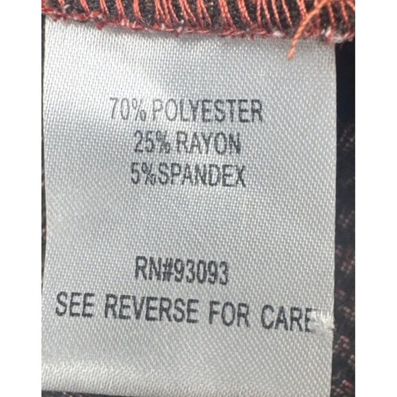 Tyler Boe Women’s Chrissy Red Black Faux Leather Long Sleeve Knit Tunic Top Sz L - Picture 7 of 9